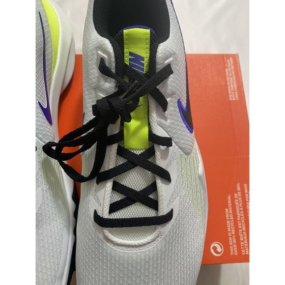 New Mens Size 13 White Nike Precision V Basketball Shoes CW3403 100 - Picture 3 of 13